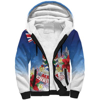Cayman Islands Christmas Sherpa Hoodie Coquette Bow Xmas Vibe - Wonder Print Shop