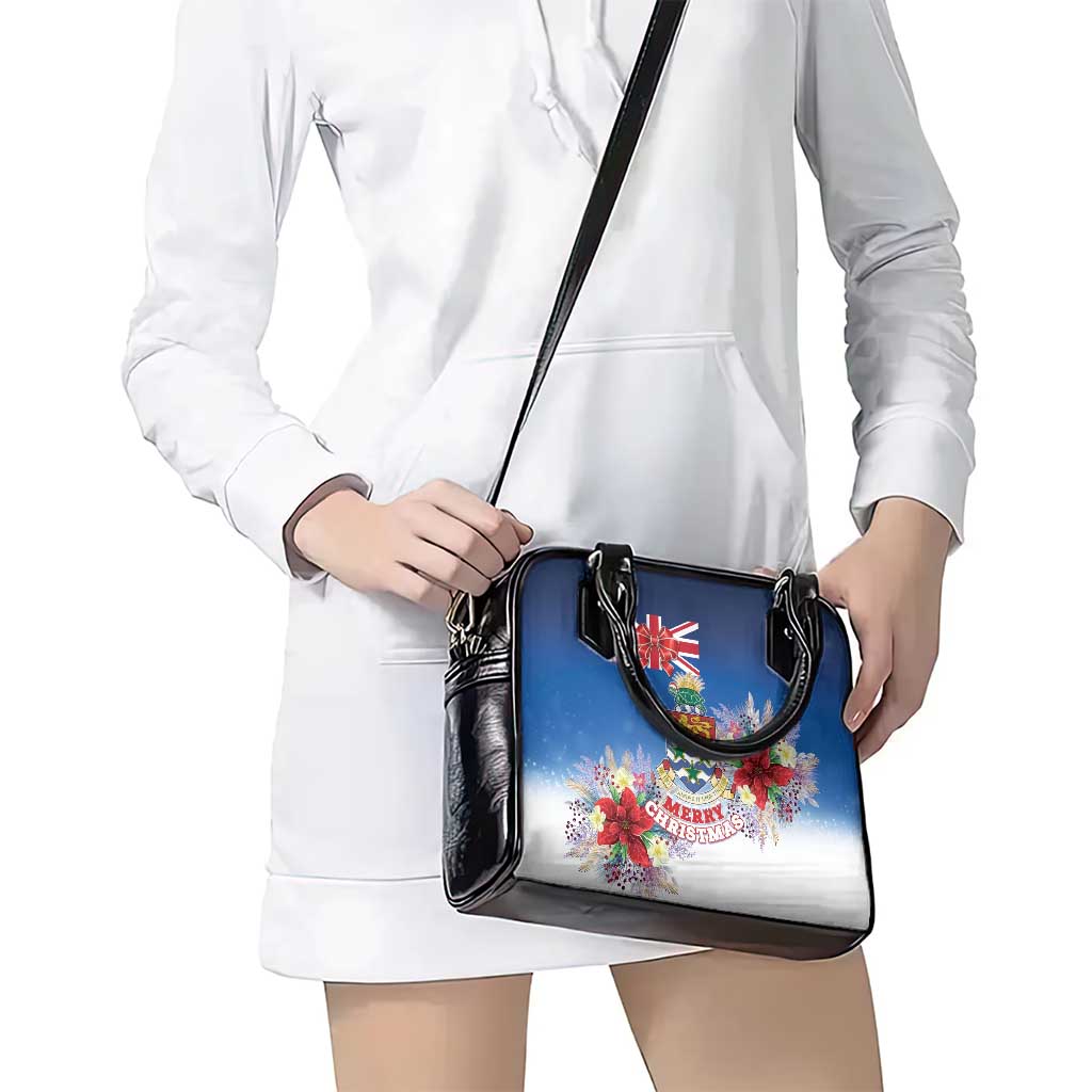 Cayman Islands Christmas Shoulder Handbag Coquette Bow Xmas Vibe - Wonder Print Shop
