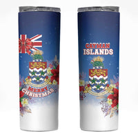 Cayman Islands Christmas Skinny Tumbler Coquette Bow Xmas Vibe - Wonder Print Shop