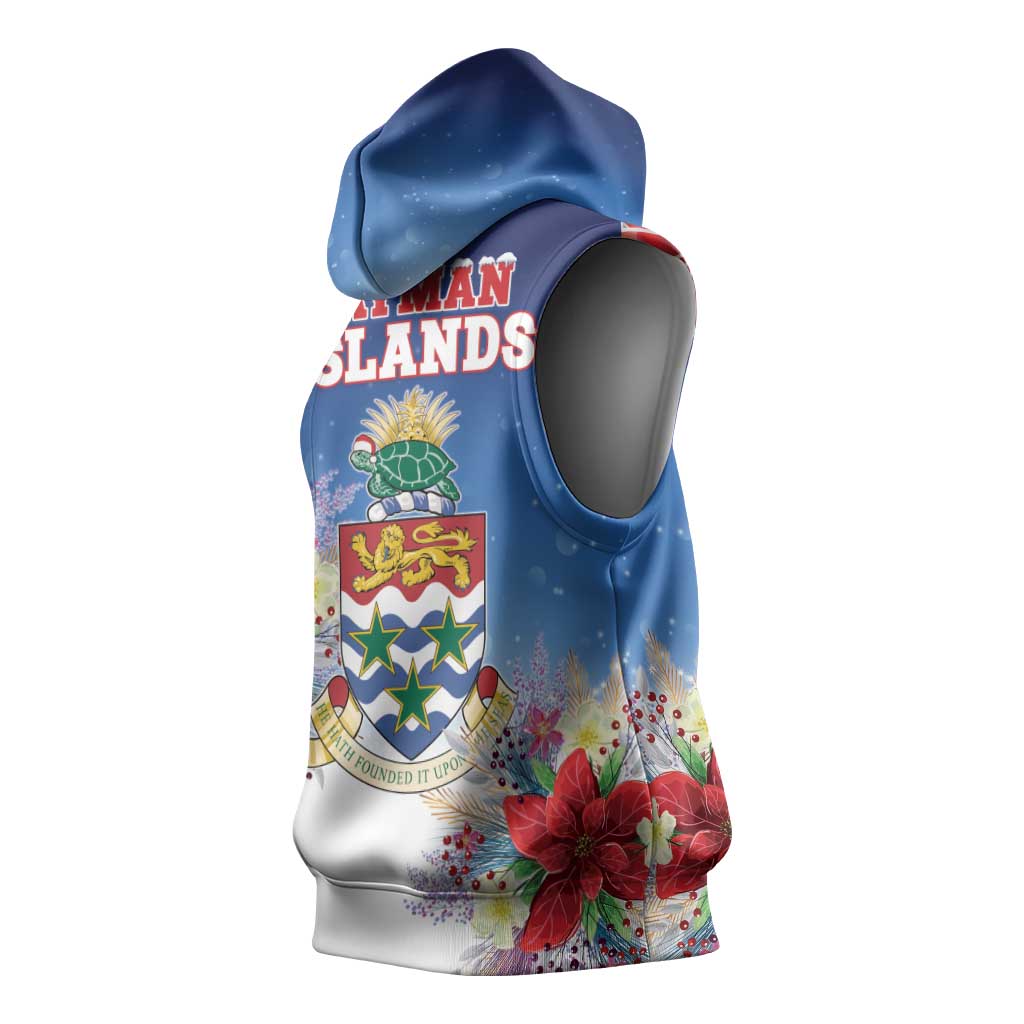 Cayman Islands Christmas Sleeveless Hoodie Coquette Bow Xmas Vibe - Wonder Print Shop