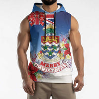 Cayman Islands Christmas Sleeveless Hoodie Coquette Bow Xmas Vibe - Wonder Print Shop