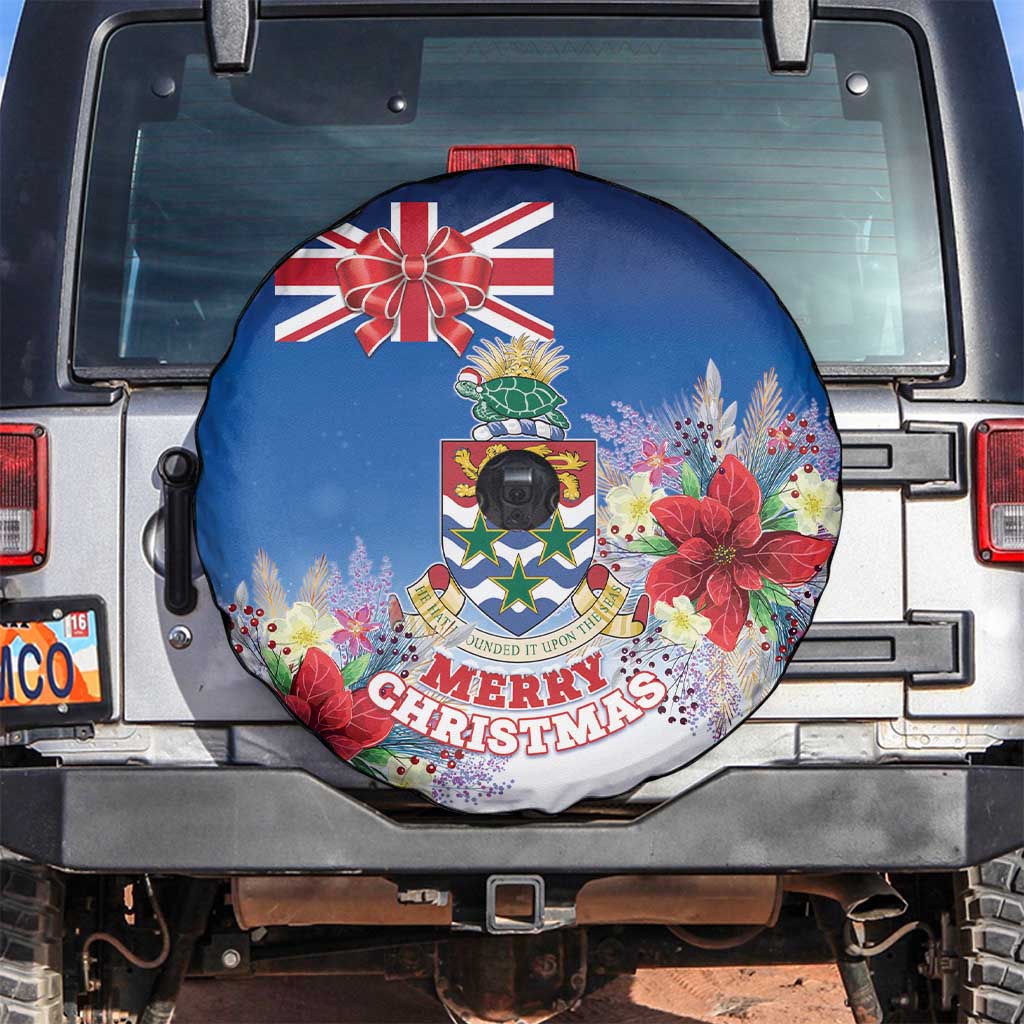 Cayman Islands Christmas Spare Tire Cover Coquette Bow Xmas Vibe - Wonder Print Shop