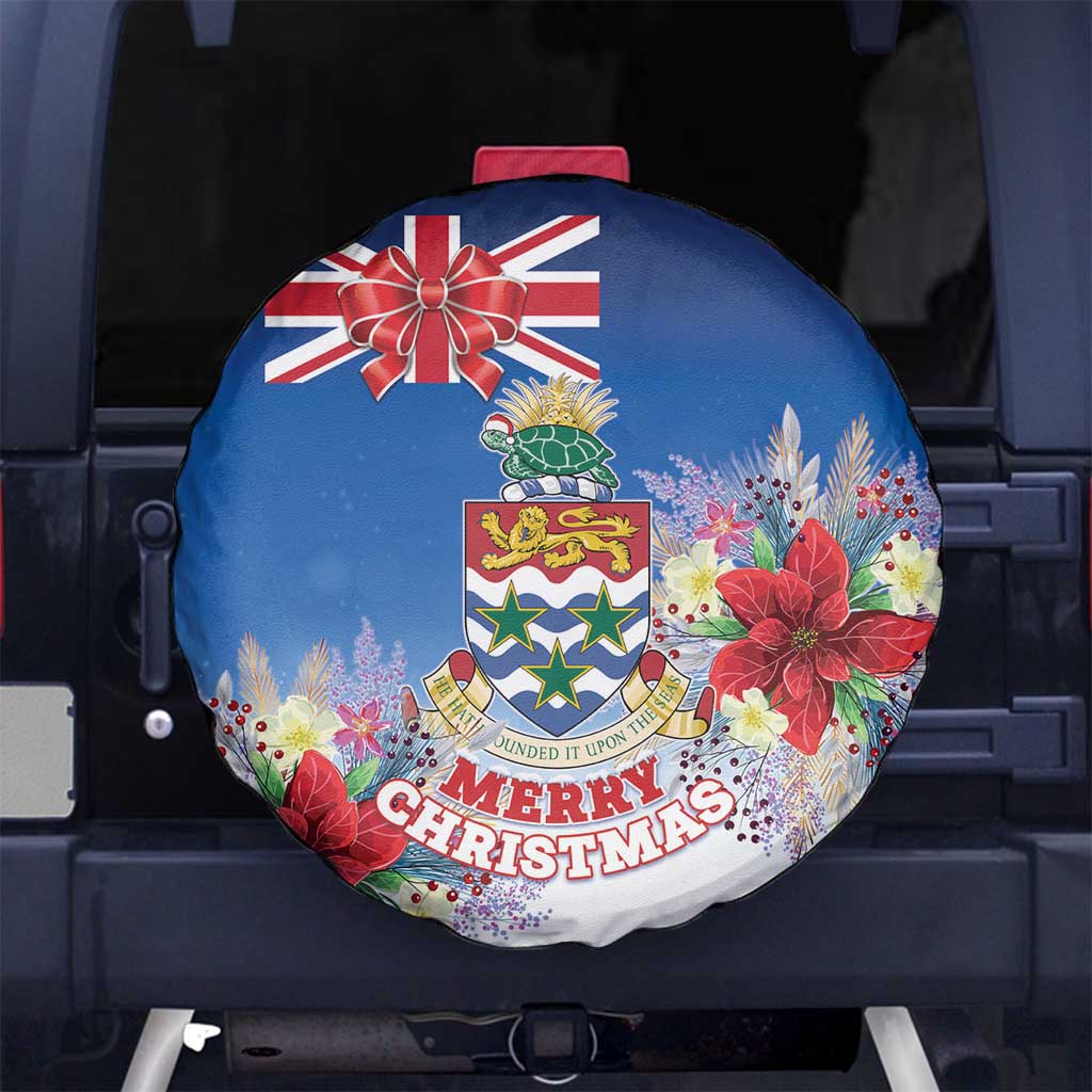 Cayman Islands Christmas Spare Tire Cover Coquette Bow Xmas Vibe - Wonder Print Shop