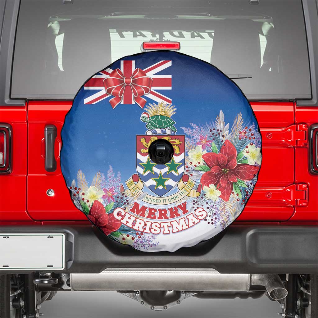 Cayman Islands Christmas Spare Tire Cover Coquette Bow Xmas Vibe - Wonder Print Shop