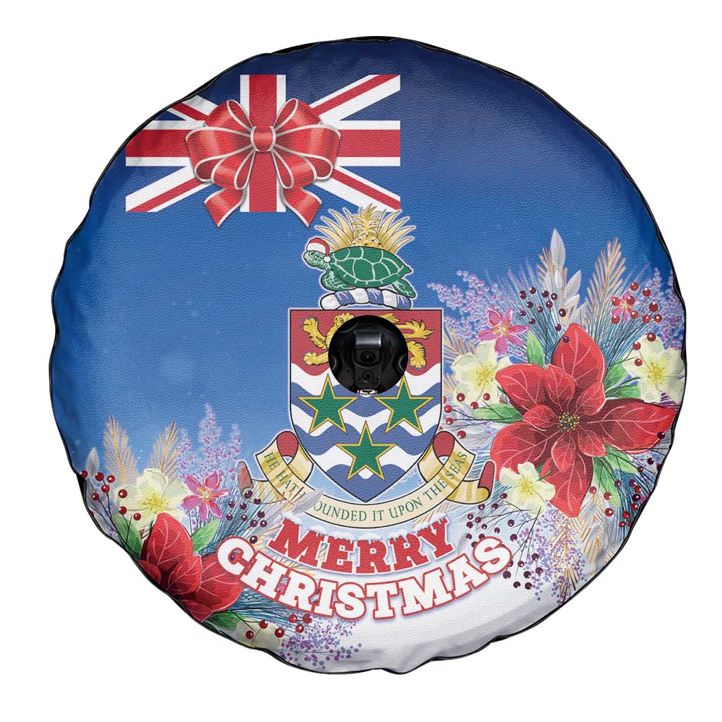 Cayman Islands Christmas Spare Tire Cover Coquette Bow Xmas Vibe - Wonder Print Shop