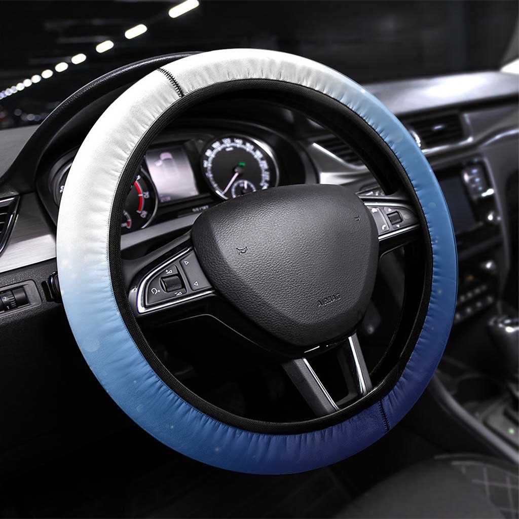 Cayman Islands Christmas Steering Wheel Cover Coquette Bow Xmas Vibe - Wonder Print Shop