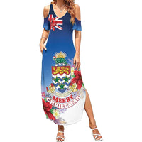 Cayman Islands Christmas Summer Maxi Dress Coquette Bow Xmas Vibe - Wonder Print Shop