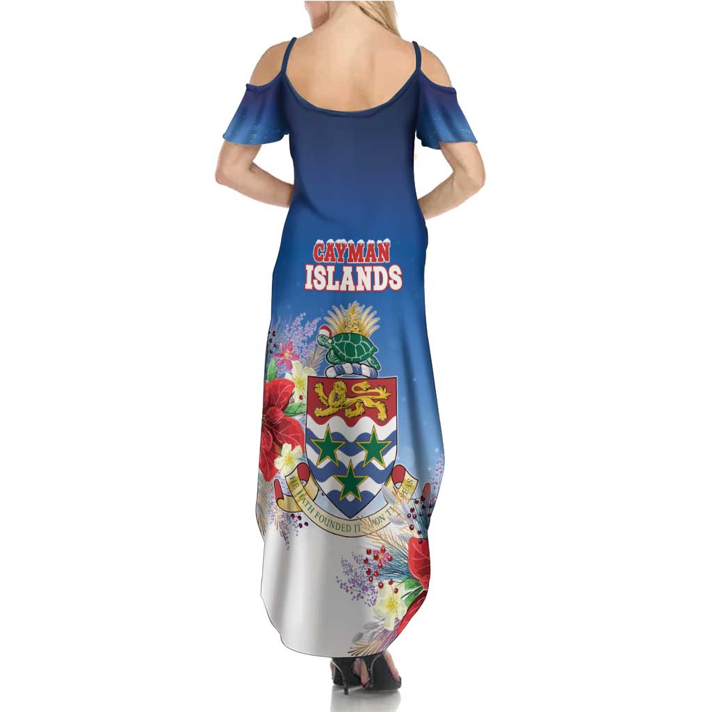 Cayman Islands Christmas Summer Maxi Dress Coquette Bow Xmas Vibe - Wonder Print Shop