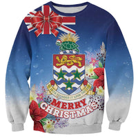 Cayman Islands Christmas Sweatshirt Coquette Bow Xmas Vibe - Wonder Print Shop