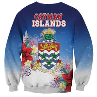 Cayman Islands Christmas Sweatshirt Coquette Bow Xmas Vibe - Wonder Print Shop
