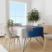 Cayman Islands Christmas Tablecloth Coquette Bow Xmas Vibe - Wonder Print Shop