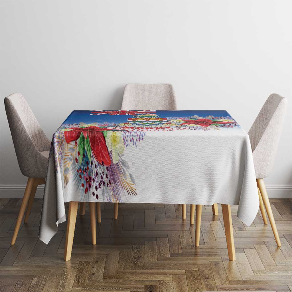 Cayman Islands Christmas Tablecloth Coquette Bow Xmas Vibe - Wonder Print Shop