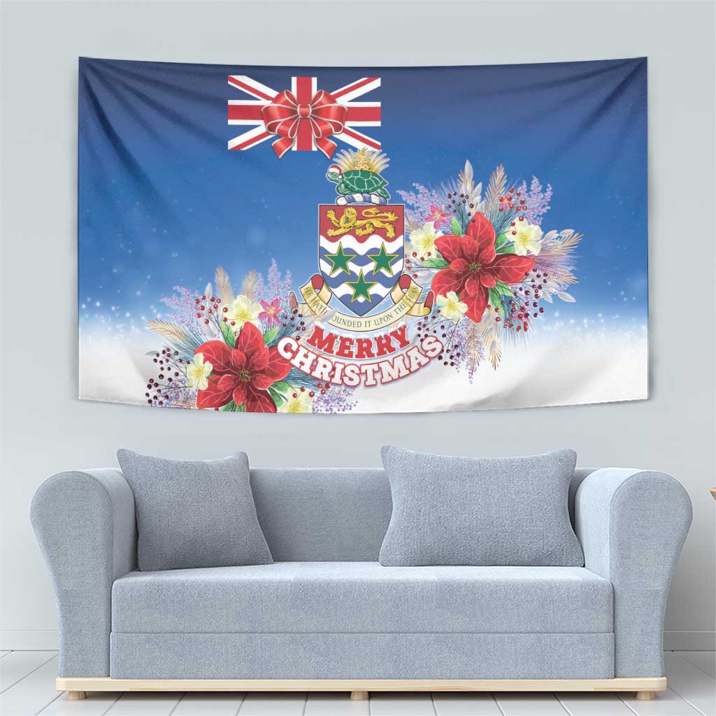 Cayman Islands Christmas Tapestry Coquette Bow Xmas Vibe - Wonder Print Shop