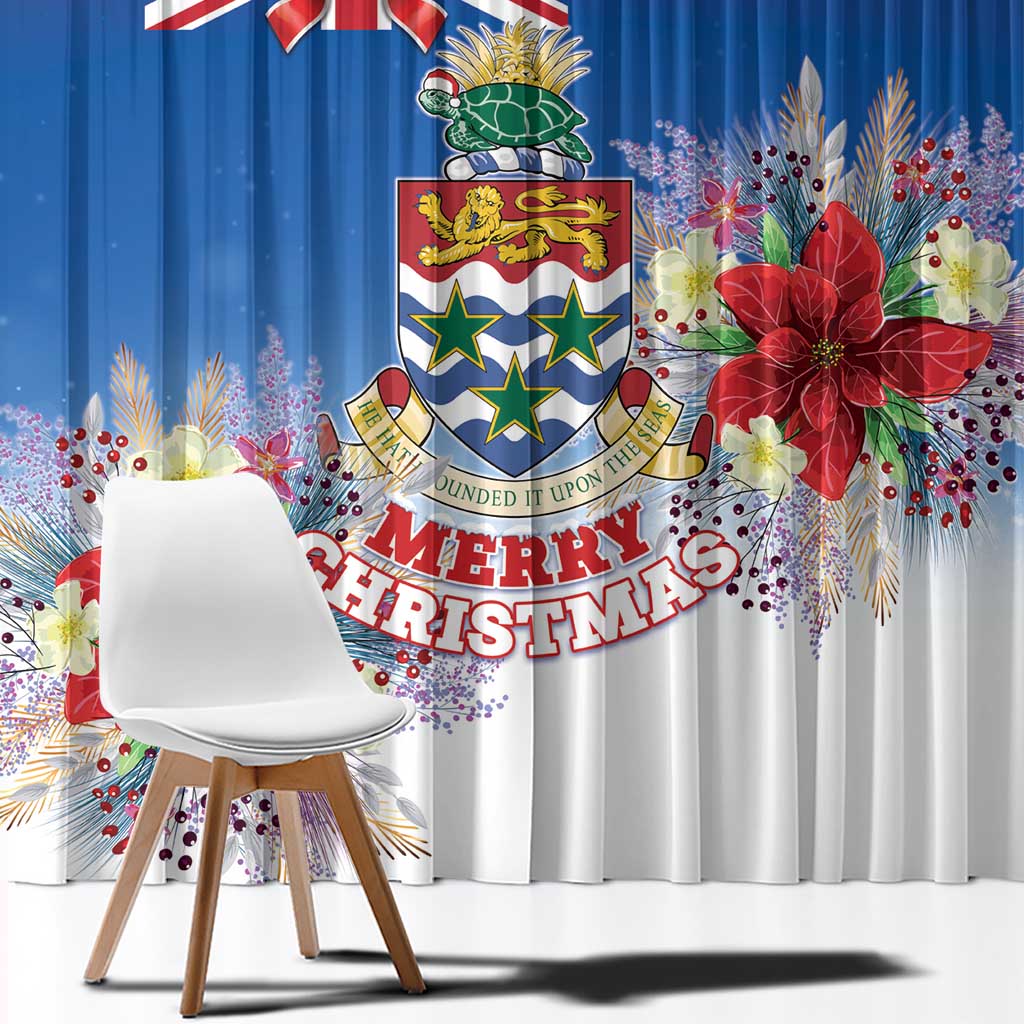 Cayman Islands Christmas Window Curtain Coquette Bow Xmas Vibe - Wonder Print Shop