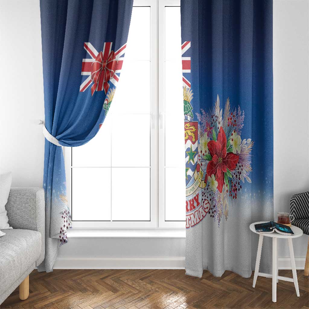 Cayman Islands Christmas Window Curtain Coquette Bow Xmas Vibe - Wonder Print Shop