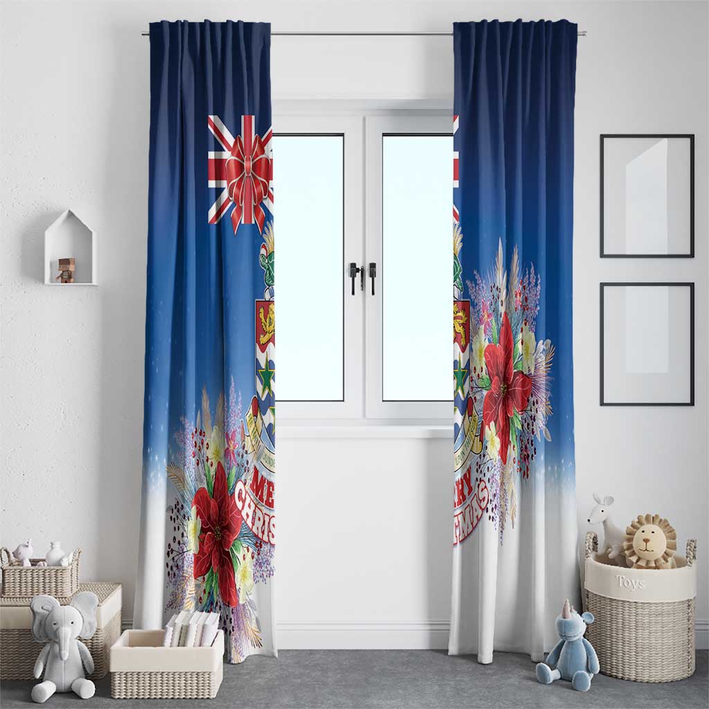 Cayman Islands Christmas Window Curtain Coquette Bow Xmas Vibe - Wonder Print Shop