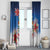 Cayman Islands Christmas Window Curtain Coquette Bow Xmas Vibe - Wonder Print Shop