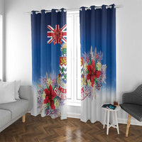 Cayman Islands Christmas Window Curtain Coquette Bow Xmas Vibe - Wonder Print Shop