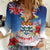 Cayman Islands Christmas Women Casual Shirt Coquette Bow Xmas Vibe - Wonder Print Shop