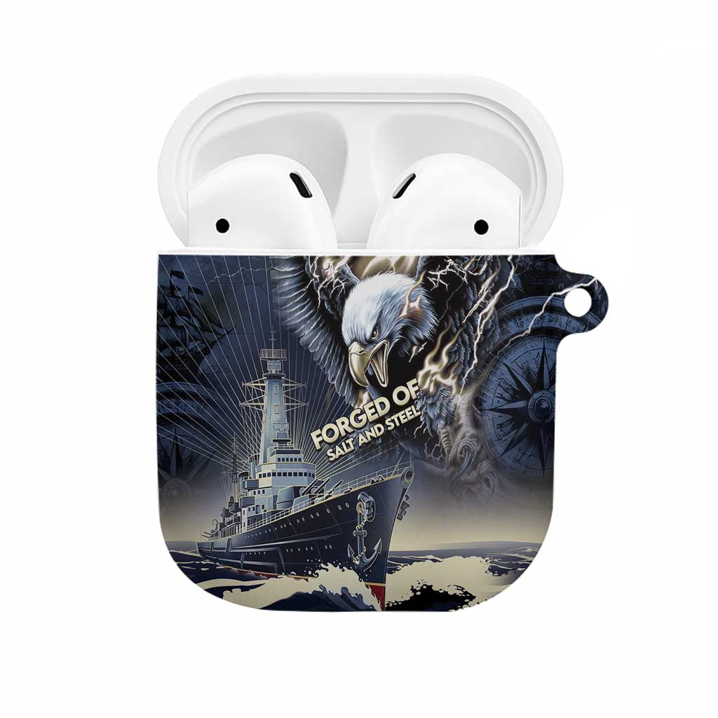 Navy Veteran 250th Anniversary AirPods Case Forged Of Salt And Steel - Wonder Print Shop
