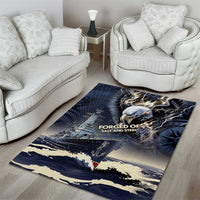 Navy Veteran 250th Anniversary Area Rug Forged Of Salt And Steel - Wonder Print Shop