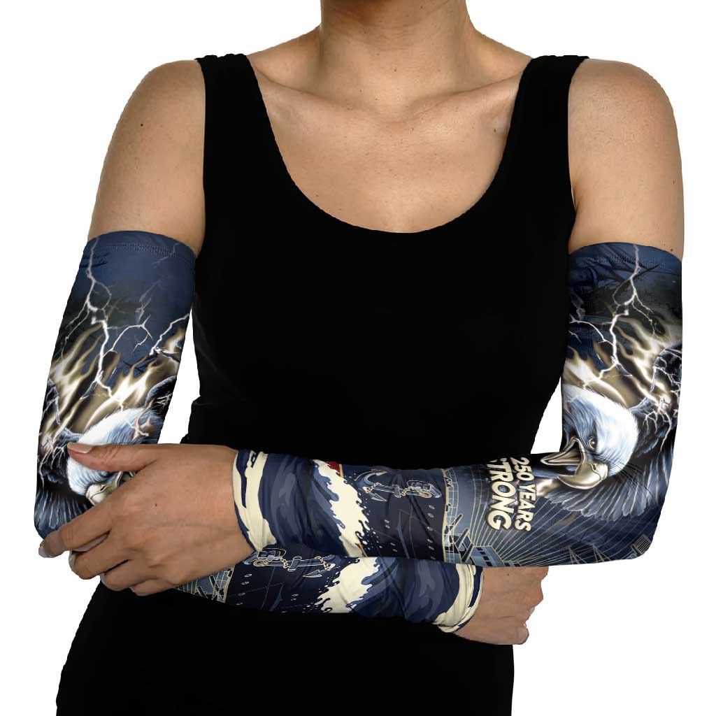 Navy Veteran 250th Anniversary Arm Sleeves Forged Of Salt And Steel - Wonder Print Shop