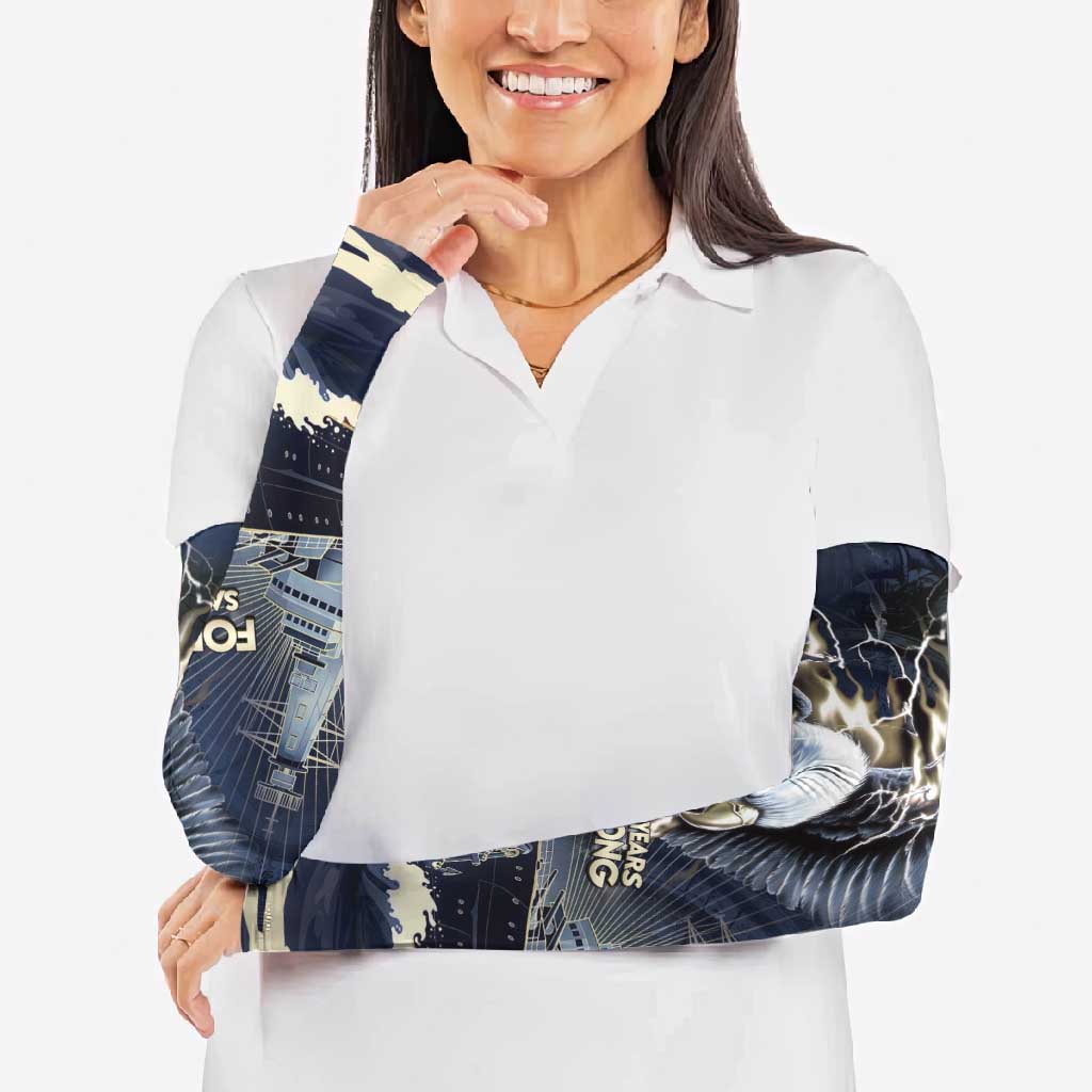 Navy Veteran 250th Anniversary Arm Sleeves Forged Of Salt And Steel - Wonder Print Shop