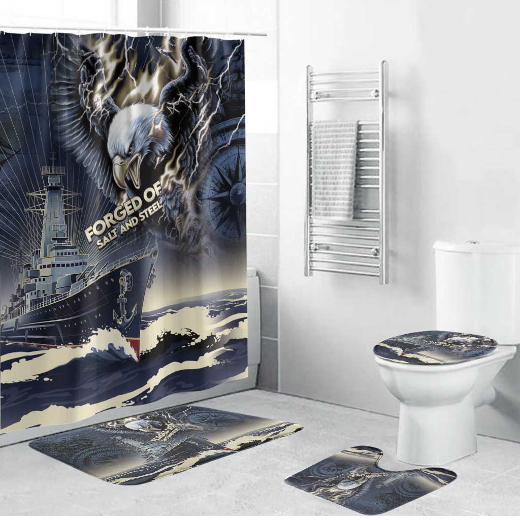 Navy Veteran 250th Anniversary Bathroom Set Forged Of Salt And Steel - Wonder Print Shop