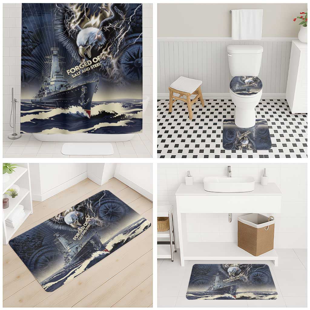 Navy Veteran 250th Anniversary Bathroom Set Forged Of Salt And Steel - Wonder Print Shop