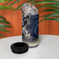 Navy Veteran 250th Anniversary 4 in 1 Can Cooler Tumbler Forged Of Salt And Steel - Wonder Print Shop