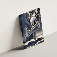 Navy Veteran 250th Anniversary Canvas Wall Art Forged Of Salt And Steel - Wonder Print Shop