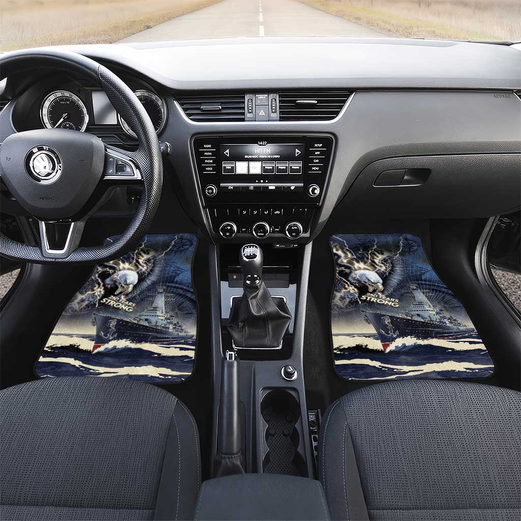 Navy Veteran 250th Anniversary Car Mats Forged Of Salt And Steel - Wonder Print Shop