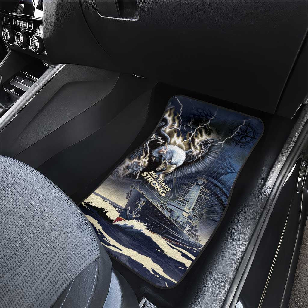 Navy Veteran 250th Anniversary Car Mats Forged Of Salt And Steel - Wonder Print Shop