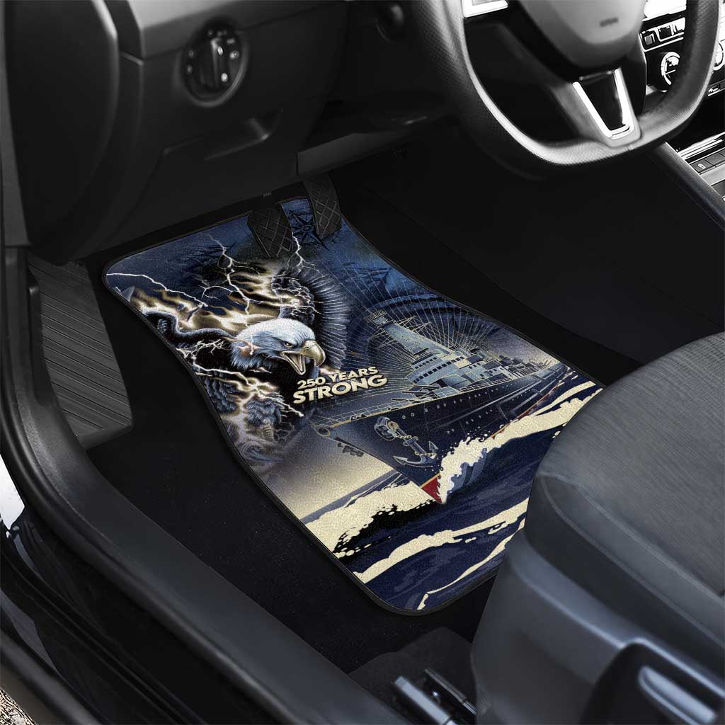 Navy Veteran 250th Anniversary Car Mats Forged Of Salt And Steel - Wonder Print Shop