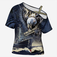 Navy Veteran 250th Anniversary Cross Shoulder Shirt Forged Of Salt And Steel - Wonder Print Shop