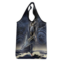 Navy Veteran 250th Anniversary Grocery Bag Forged Of Salt And Steel - Wonder Print Shop