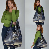 Navy Veteran 250th Anniversary Grocery Bag Forged Of Salt And Steel - Wonder Print Shop