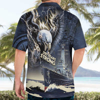 Navy Veteran 250th Anniversary Hawaiian Shirt Forged Of Salt And Steel - Wonder Print Shop