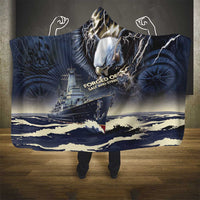 Navy Veteran 250th Anniversary Hooded Blanket Forged Of Salt And Steel - Wonder Print Shop