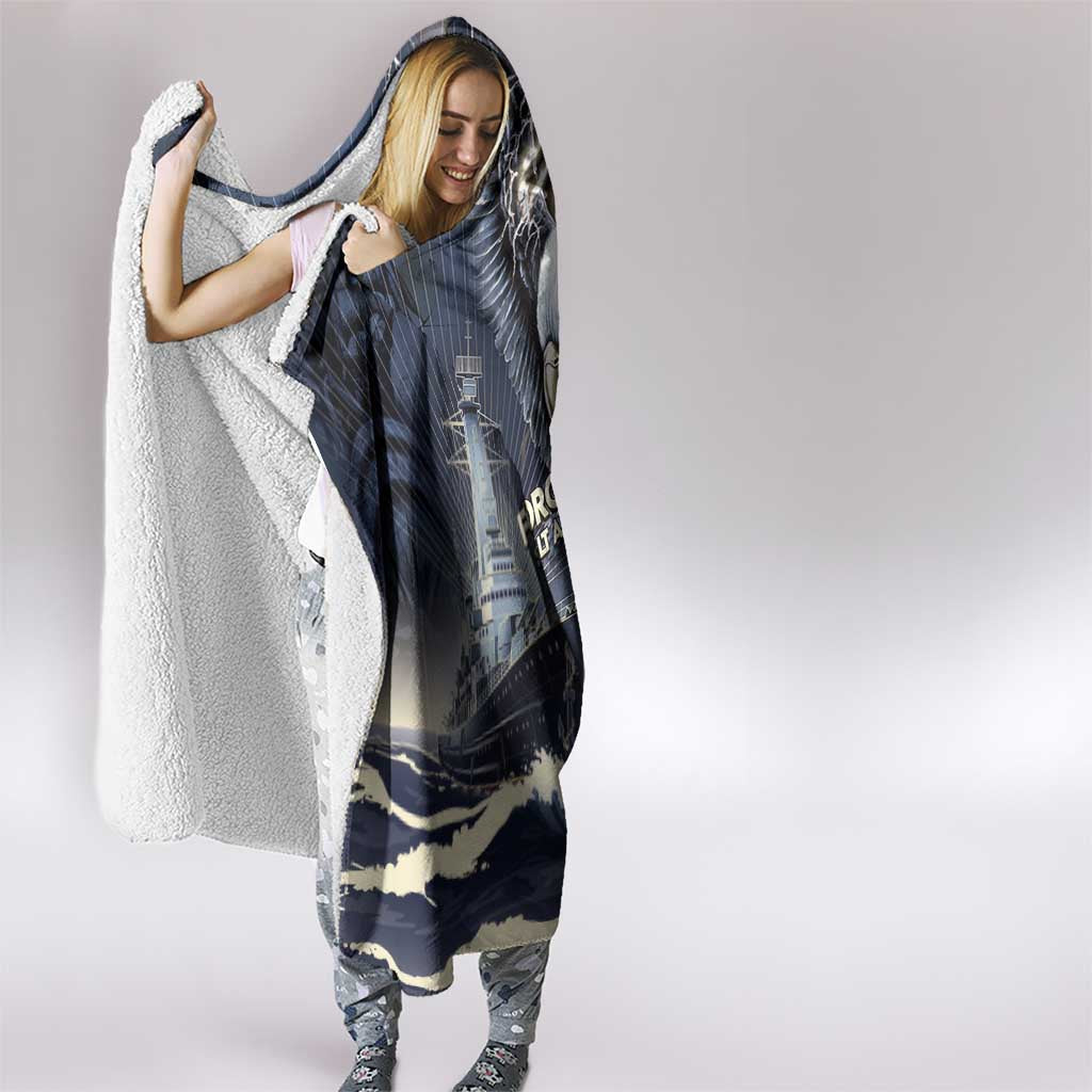 Navy Veteran 250th Anniversary Hooded Blanket Forged Of Salt And Steel - Wonder Print Shop