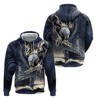 Navy Veteran 250th Anniversary Hoodie Forged Of Salt And Steel - Wonder Print Shop
