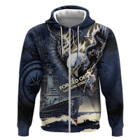Navy Veteran 250th Anniversary Hoodie Forged Of Salt And Steel - Wonder Print Shop