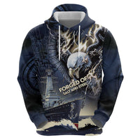 Navy Veteran 250th Anniversary Hoodie Forged Of Salt And Steel - Wonder Print Shop