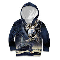 Navy Veteran 250th Anniversary Kid Hoodie Forged Of Salt And Steel - Wonder Print Shop