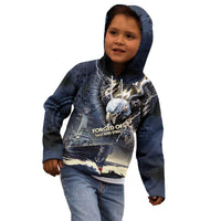 Navy Veteran 250th Anniversary Kid Hoodie Forged Of Salt And Steel - Wonder Print Shop