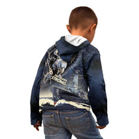 Navy Veteran 250th Anniversary Kid Hoodie Forged Of Salt And Steel - Wonder Print Shop