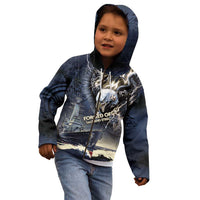 Navy Veteran 250th Anniversary Kid Hoodie Forged Of Salt And Steel - Wonder Print Shop