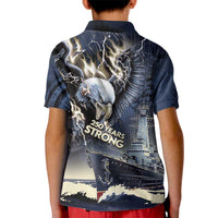 Navy Veteran 250th Anniversary Kid Polo Shirt Forged Of Salt And Steel - Wonder Print Shop