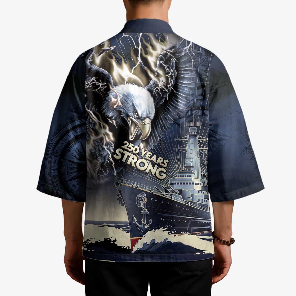 Navy Veteran 250th Anniversary Kimono Forged Of Salt And Steel - Wonder Print Shop