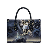 Navy Veteran 250th Anniversary Leather Bag Forged Of Salt And Steel - Wonder Print Shop